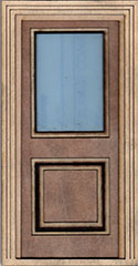 D015F 1:12 Single Pane Glazed External Door & ar...