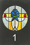 D017SG 1:12 Stained Glass Insert for D017