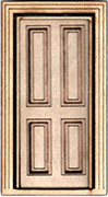 D110F 1:24 Four Panel External Door and frame