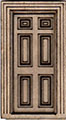D211F 1:48 Six Panel External Door and frame