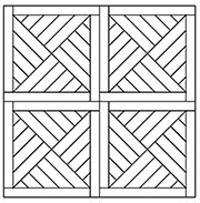1:24 Parquet floor pattern 3