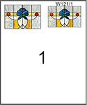 W121SG 1:24 Stained Glass Insert for W121